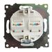 Розетка компьютерная RJ-45 двойная Катрин (белый) / STEKKER GLS00-7109-01