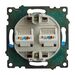Розетка компьютерная RJ-45 двойная Катрин (шампань) / Stekker GLS00-7109-02