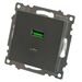 Розетка USB тип A+C Катрин (графит) / Stekker GLS10-7116-06