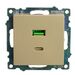 Розетка USB тип A+C Катрин (золото) / Stekker GLS10-7116-08