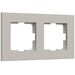 Рамка на 2 поста (дымчатый, Slab) / W0022917